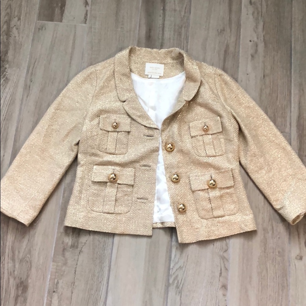 Kate Spade Gold blazer